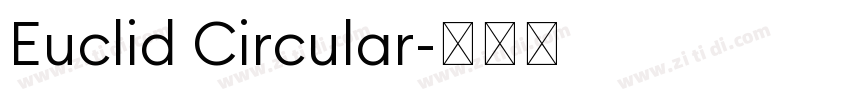 Euclid Circular字体转换